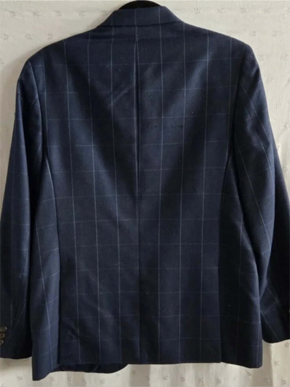 Lauren Ralph Lauren Men's Dark Navy Windowpane Sport Coat